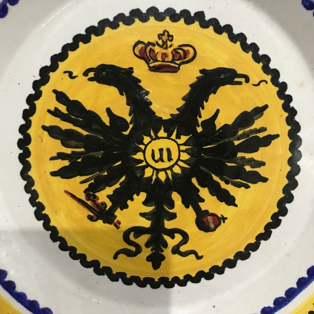Eagle Cottura plate Italy decorative PAL-003